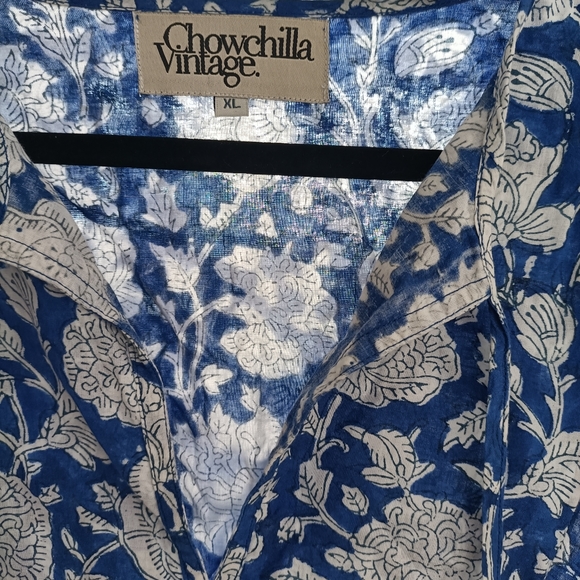Chowchilla Vintage Arkie mini dress - Cobalt Vine - Picture 8 of 8